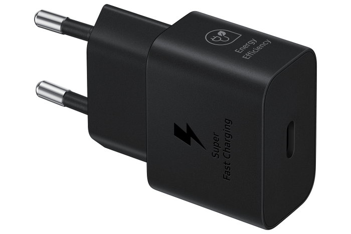 Samsung EP-T2510XBEGEU Cargador USB-C 25W con cable incluido, Negro