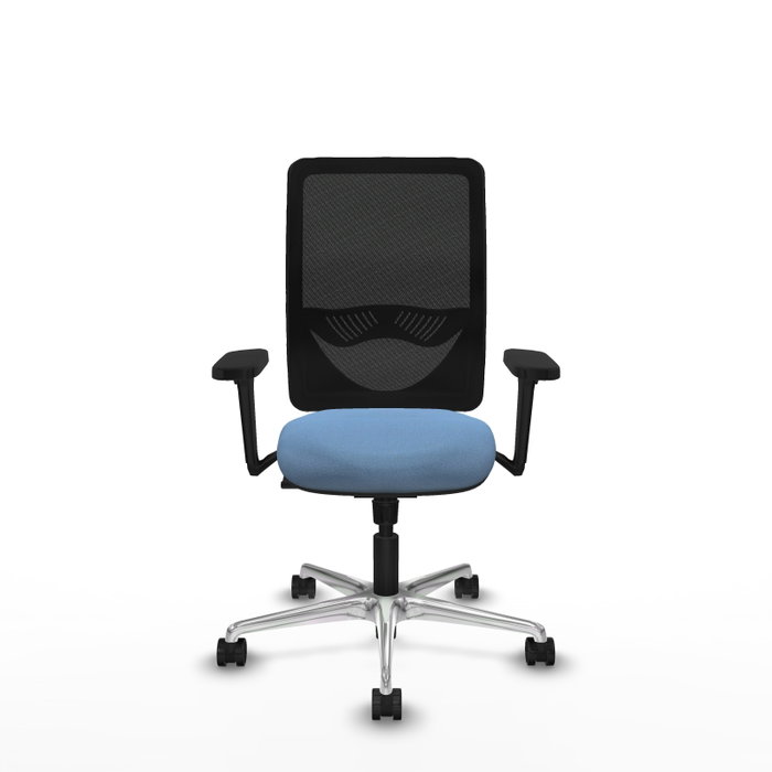 PIQUERAS Y CRESPO Silla de oficina Zulema con mecanismo Sincro, Azul cielo y Negro PIQUERAS Y CRESPO Silla de oficina Zulema con mecanismo Sincro, Azul cielo y Negro