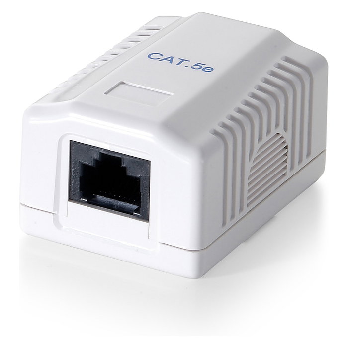 Equip Roseta de Superficie Cat. 6 UTP 1 Puerto Hembra RJ45 Blanco Equip Roseta de Superficie Cat. 6 UTP 1 Puerto Hembra RJ45 Blanco