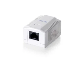 Equip 235211 Toma de Superficie RJ-45 Blanco - 1 Puerto Hembra, Categoría 6, Terminal IDC/LSA, Contactos Bañados