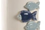 DKD Home Decor Jarrón Atlántico Cerámica Azul Blanco 15 x 29.5 x 16 cm