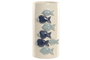DKD Home Decor Jarrón Atlántico Cerámica Azul Blanco 15 x 29.5 x 16 cm