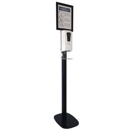 Approx STSanitizer02 Soporte Stand Negro para Dispensador AppSanitizer 300 x 300 x 1544 mm con Cartel Informativo Approx STSanitizer02 Soporte Stand Negro para Dispensador AppSanitizer 300 x 300 x 1544 mm con Cartel Informativo