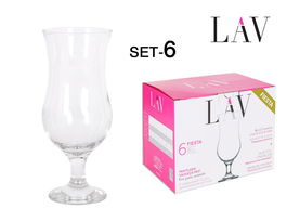 Lav Set 6 Copas Cocktail Fiesta 390Cc 7.5x7.5x18.2 cm (4 Cajas)