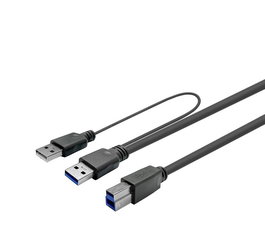 Vivolink Cable Activo USB 3.0 de 10m Macho A - Macho B de Cobre para Instalación Profesional, Compatible con USB 2.0