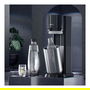 SodaStream Duo Titan - Máquina para hacer agua con gas, Negro y acero inoxidable, Incluye botella de vidrio de 1 L y cargador de 60 L