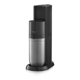SodaStream Duo Titan - Máquina para hacer agua con gas, Negro y acero inoxidable, Incluye botella de vidrio de 1 L y cargador de 60 L