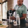 SodaStream DUO Negro y Acero Inoxidable con Botella de Vidrio 1 L