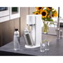 SodaStream DUO Negro y Acero Inoxidable con Botella de Vidrio 1 L
