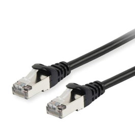 Equip Cable de Red Ethernet Cat6a 10m S/FTP (S-STP) Negro 10 Gb/s (10000 Mbit/s) para PoE+ con Conectores RJ-45 Macho