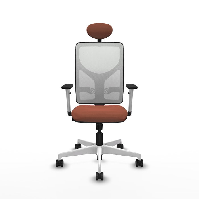 PIQUERAS Y CRESPO Silla de oficina Motilla con mecanismo Sincro, Marrón y Blanco PIQUERAS Y CRESPO Silla de oficina Motilla con mecanismo Sincro, Marrón y Blanco