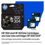 HP Cartucho de Tinta Original 302/304 Negro