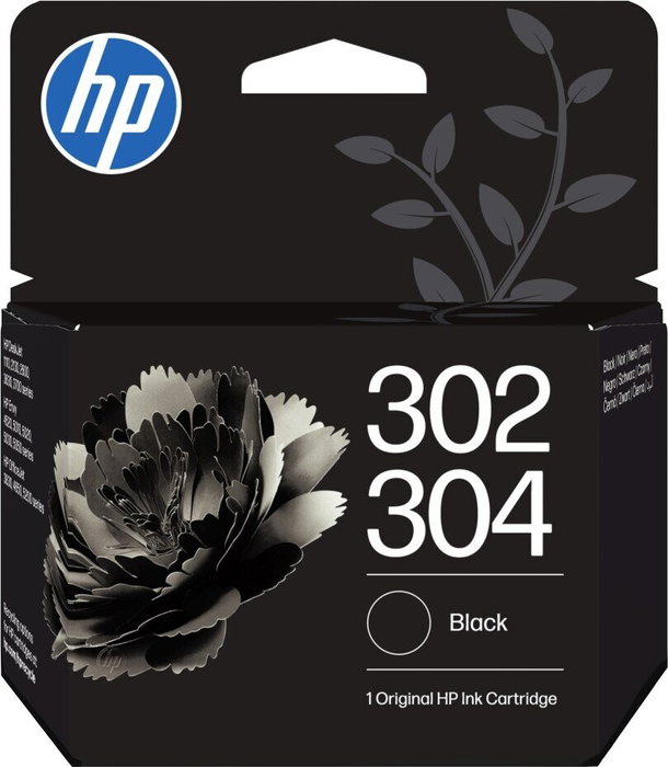 HP Cartucho de Tinta Original 302/304 Negro HP Cartucho de Tinta Original 302/304 Negro