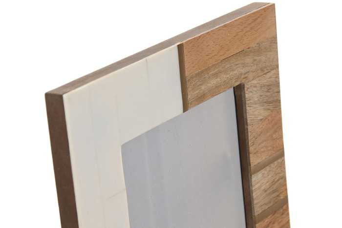 DKD Home Decor Set de 3 Marcos de Fotos de Resina y Mango, 19x2x24 cm, Blanco DKD Home Decor Set de 3 Marcos de Fotos de Resina y Mango, 19x2x24 cm, Blanco