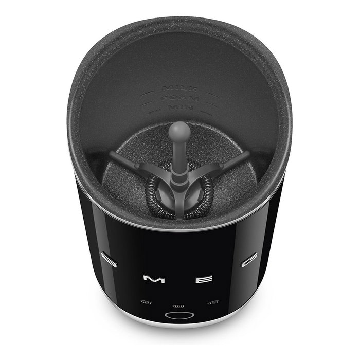 Smeg MFF02BLEU Espumador y Calentador de Leche Automático Negro