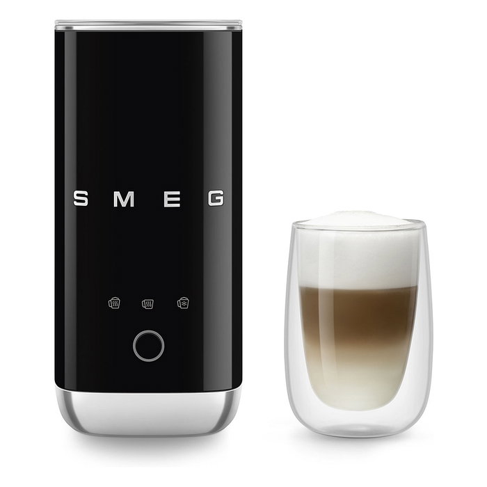Smeg MFF02BLEU Espumador y Calentador de Leche Automático Negro