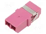 LogiLink Adaptador de Fibra LC Duplex, 12 piezas, sin brida, violeta