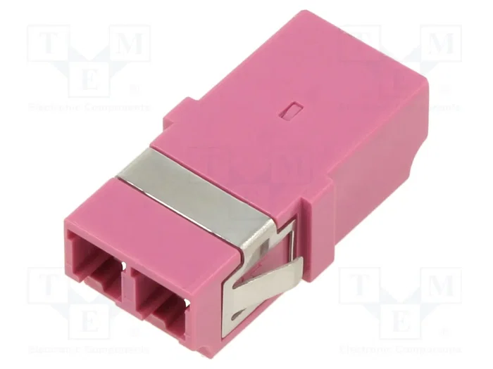 LogiLink Adaptador de Fibra LC Duplex, 12 piezas, sin brida, violeta LogiLink Adaptador de Fibra LC Duplex, 12 piezas, sin brida, violeta