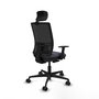 PIQUERAS Y CRESPO Silla de oficina Yunquera Gris oscuro/Negro