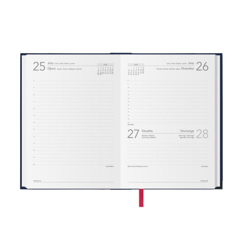 Dohe Agenda Anual SINTEX 14x20 cm Negro Catalán 2026