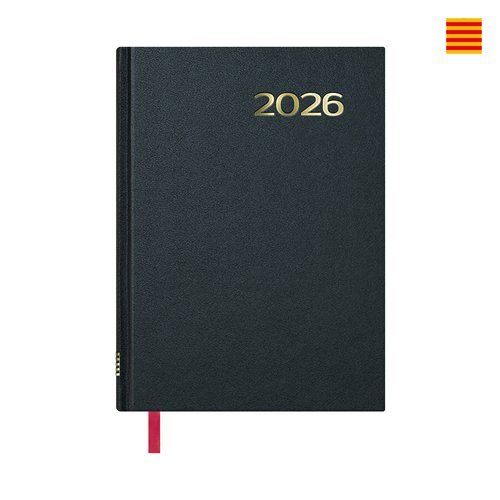 Dohe Agenda Anual SINTEX 14x20 cm Negro Catalán 2026