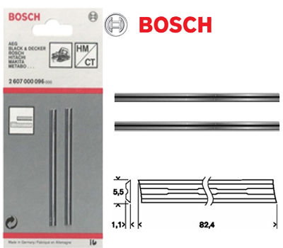 BOSCH Cuchillas de Metal de 35º para Cepillo Recto (Pack de 2) BOSCH Cuchillas de Metal de 35º para Cepillo Recto (Pack de 2)