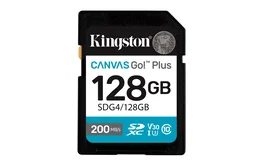 Kingston SDG4/128GB Tarjeta de Memoria 128GB SDXC Clase 10 U3 V30 Velocidad de Lectura 200MB/s