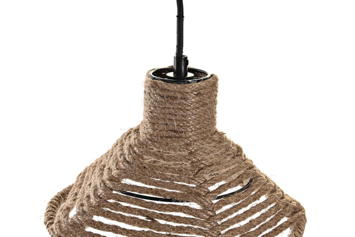 DKD Home Decor Lámpara Techo Mediterraneo Marron Cuerda 24 x 15 x 24 cm (4 Unidades) DKD Home Decor Lámpara Techo Mediterraneo Marron Cuerda 24 x 15 x 24 cm (4 Unidades)