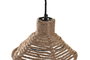 DKD Home Decor Lámpara Techo Mediterraneo Marron Cuerda 24 x 15 x 24 cm (4 Unidades)