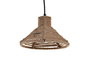 DKD Home Decor Lámpara Techo Mediterraneo Marron Cuerda 24 x 15 x 24 cm (4 Unidades)