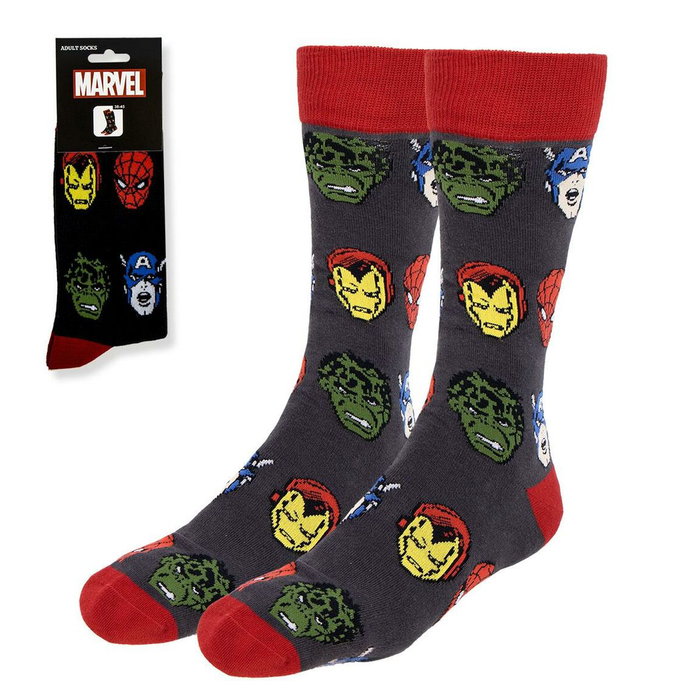 Cerdá Calcetines Marvel Negro Talla 42-43-44