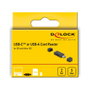 DeLOCK Lector de tarjetas USB 5 Gbps con USB Type-C y Type-A para SD y Micro SD, Negro