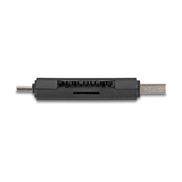 DeLOCK Lector de tarjetas USB 5 Gbps con USB Type-C y Type-A para SD y Micro SD, Negro DeLOCK Lector de tarjetas USB 5 Gbps con USB Type-C y Type-A para SD y Micro SD, Negro