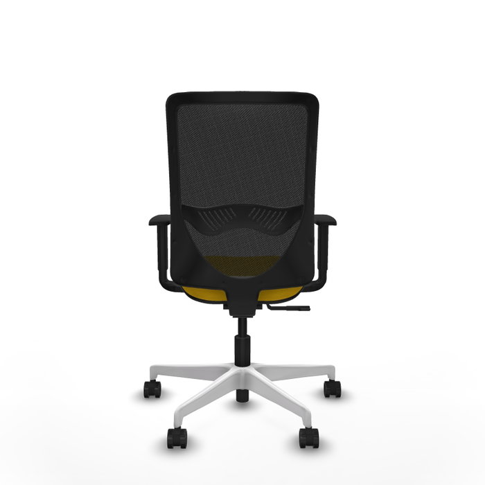 PIQUERAS Y CRESPO Silla de oficina Zulema con mecanismo Sincro, Amarillo y Negro