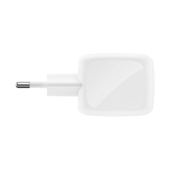 Belkin WCH019kq1MWH-B6 Cargador GaN Dual USB-C 50W PD PPS con Cable 1m Blanco