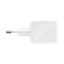 Belkin WCH019kq1MWH-B6 Cargador GaN Dual USB-C 50W PD PPS con Cable 1m Blanco