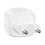 Belkin WCH019kq1MWH-B6 Cargador GaN Dual USB-C 50W PD PPS con Cable 1m Blanco