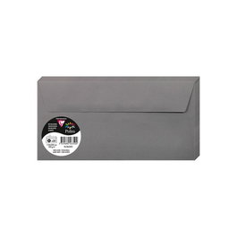 Sobre Clairefontaine Pollen 110X220 120G Gris Acero Paquete De 20