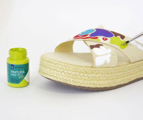 La Pajarita 207522 Pintura a Base de Agua Metalizada Oro Amarillo, 35 ml Jarra