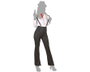 Original Spirit Disfraz de Gangster para Mujer Adulto Tallas M-L - Incluye Camisa, Pantalón, Corbata y Tirantes - Tema Policías - Negro - Poliéster