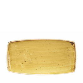 CHURCHILL Fuente Oval de Vajilla, Color Mostaza (Mustard Seed Yellow), 29x15 cm