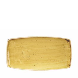 Churchill Fuente Oval Porcelana Mustard Seed Yellow, 29 x 15 cm