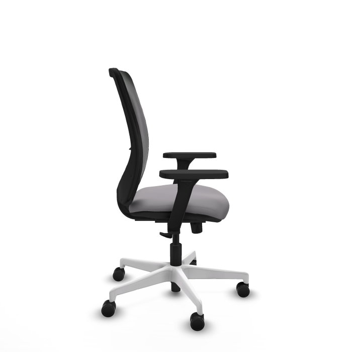PIQUERAS Y CRESPO Silla de oficina Zulema Gris con Brazos 3D PIQUERAS Y CRESPO Silla de oficina Zulema Gris con Brazos 3D