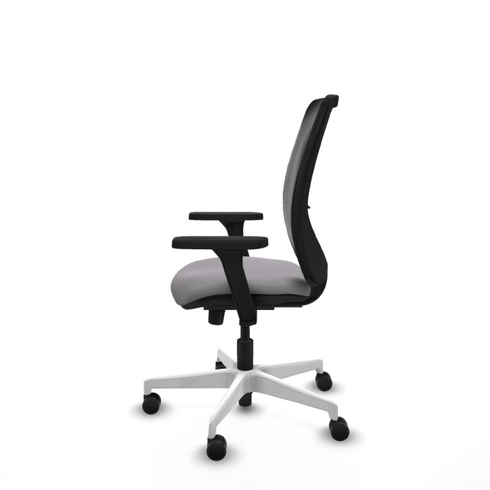 PIQUERAS Y CRESPO Silla de oficina Zulema Gris con Brazos 3D PIQUERAS Y CRESPO Silla de oficina Zulema Gris con Brazos 3D