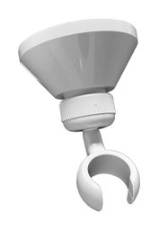 ADF Soporte Rociador Ducha ABS Blanco Mango Codillo