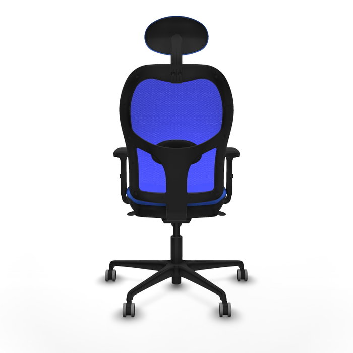 PIQUERAS Y CRESPO Silla de Oficina Jorquera con Mecanismo Sincro y Tela Azul