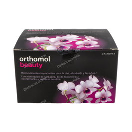 Orthomol Beauty 30 Ampollas Bebibles - Complemento para Piel, Cabello y Uñas con Colágeno y Ácido Hialurónico
