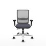 PIQUERAS Y CRESPO Silla de oficina Haches con mecanismo Sincro/Traslack, Gris