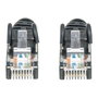 Intellinet Cable de Red Cat6 U/UTP RJ45 1 m Negro con Hebelschutz, Conector Chapado en Oro, AWG 24 (Cable de Parcheo)