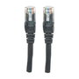 Intellinet Cable de Red Cat6 U/UTP RJ45 1 m Negro con Hebelschutz, Conector Chapado en Oro, AWG 24 (Cable de Parcheo)